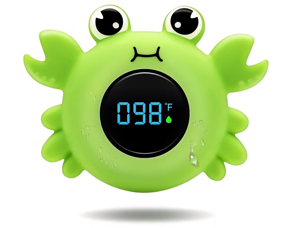 Baby Bath Thermometer - Instant Read, Digital Water & Room Temp Reader