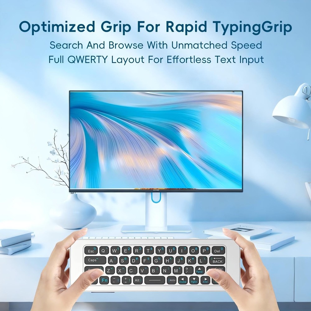 Bluetooth Air Mouse Remote Keyboard - 2.4G Wireless Combo for Android TV, PC