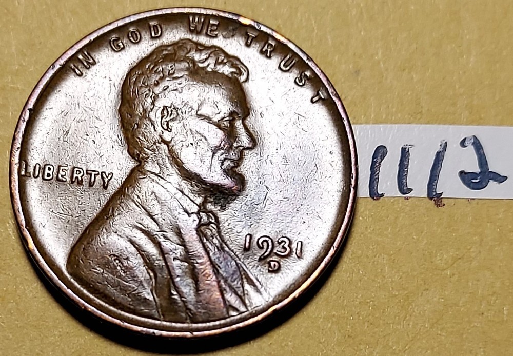 1931-D Lincoln Wheat Cent         #1112