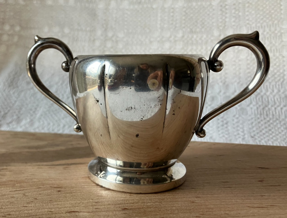 SUGAR BOWL by Art S. Co. Silver Plated Over Copper (SPC)