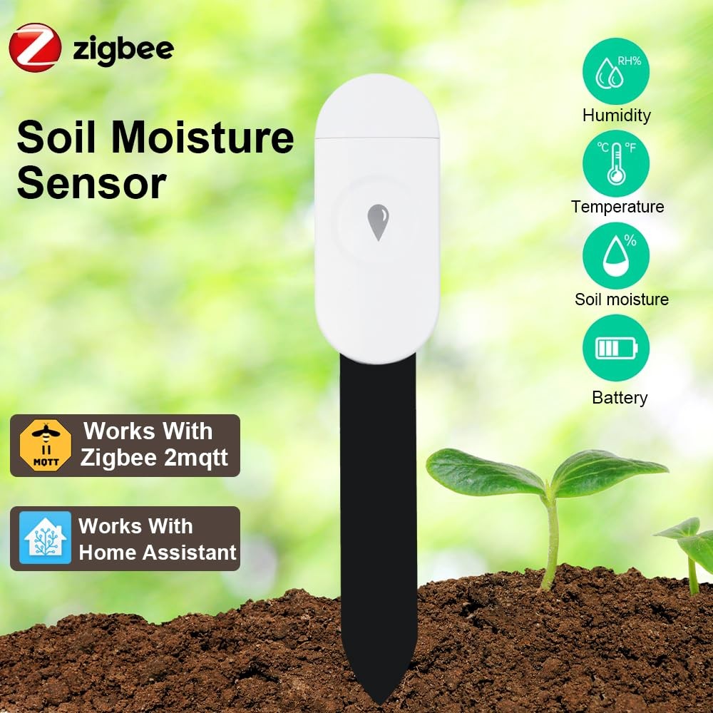 Intelligent Soil Moisture Sensor, Zigbee Hub Required, Capacitive Humidity meter