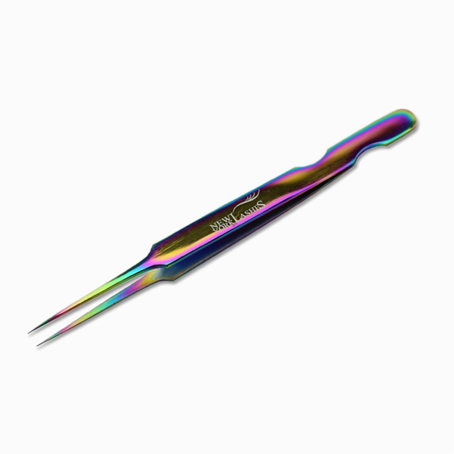 Eyelash Extensions Rainbow Multi-Color Tweezers