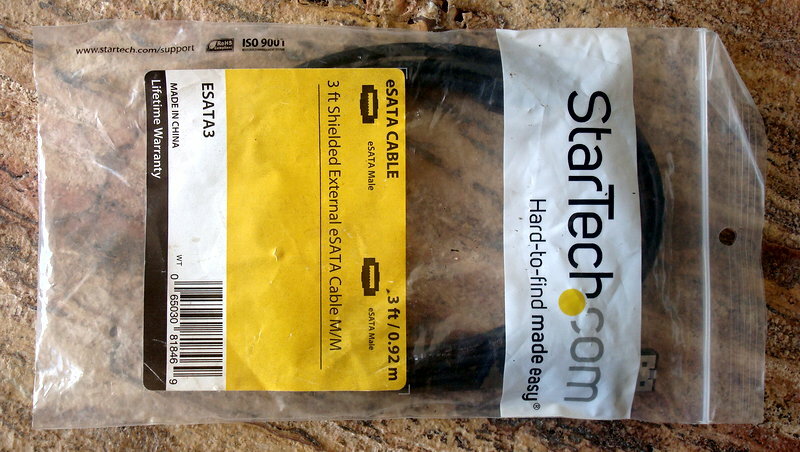 New StarTech eSATA Cable 3 ft. Shielded External eSATA M/M