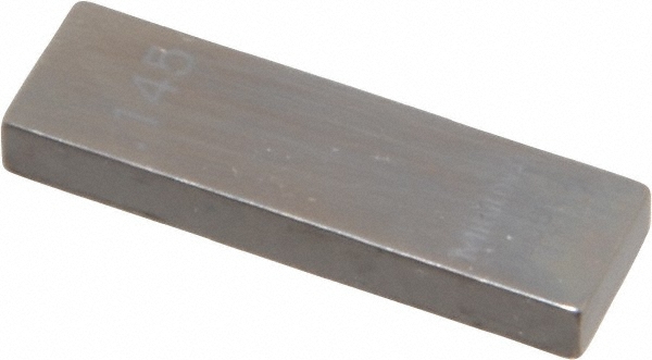 Mitutoyo 0.145" Rectangular Steel Gage Block Accuracy Grade 0, Includes Certi...