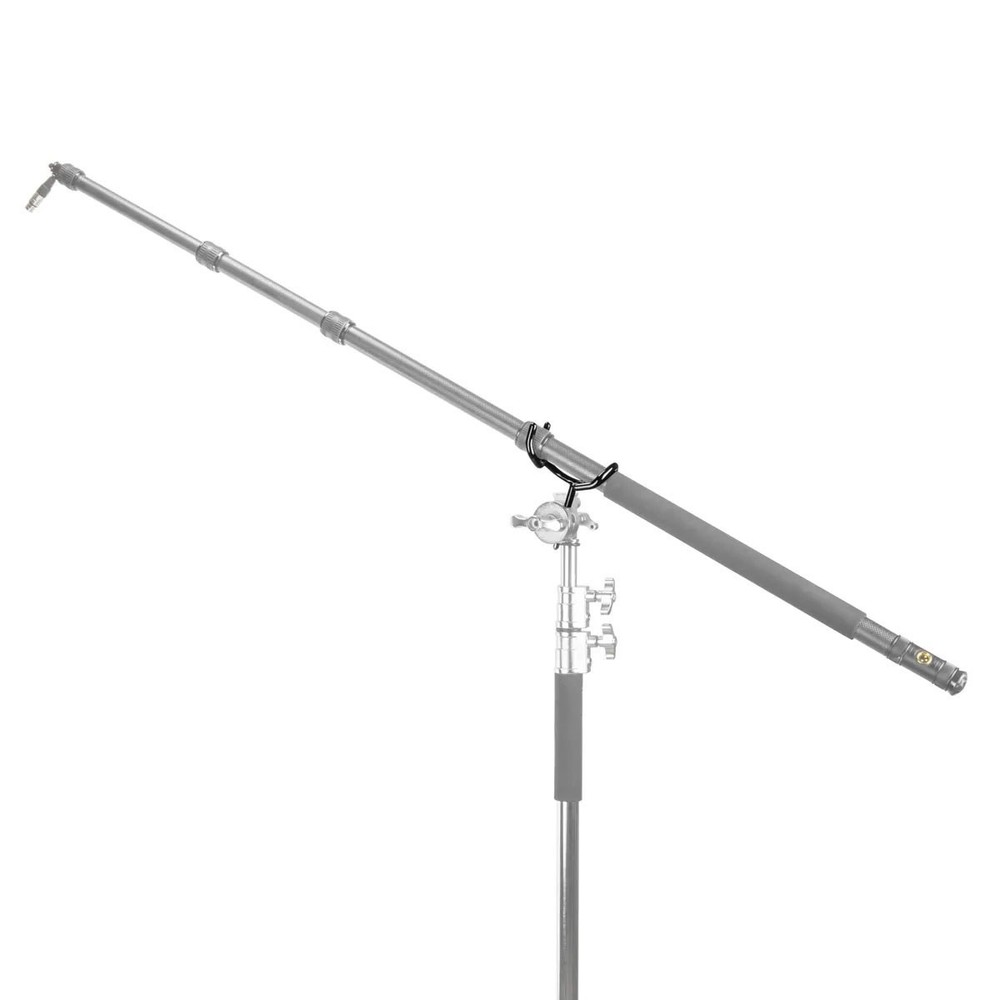 Flashpoint 10' C Light Stand on Turtle Base Kit, Chrome with 40" Grip Arm & 2 Go