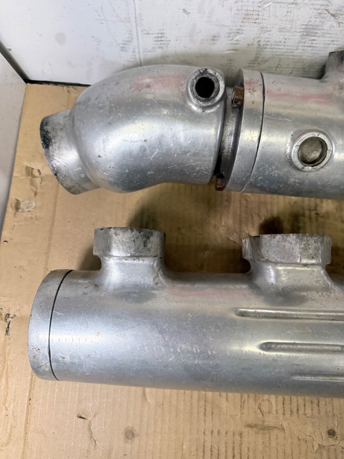 VINTAGE FORD FE 390 427 EDELBROCK M5 MARINE BOAT EXHAUST LOGS EXHAUST MANIFOLD