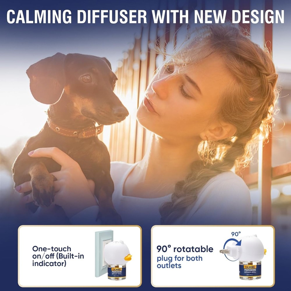 Dog Calming Pheromones Diffuser 6 in 1 Kit Appeasing Pheromone Diffuser to Ca...