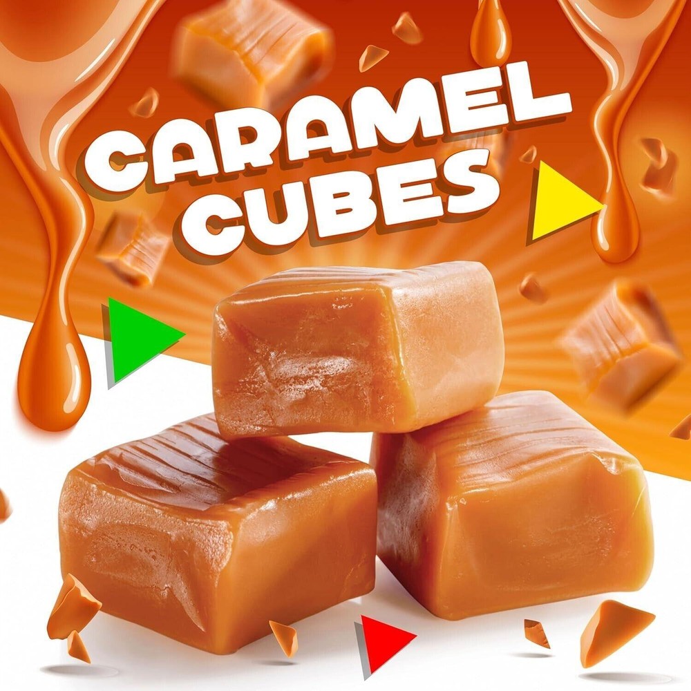 Classic Chewy Caramel Squares Candy Individually Wrapped (1 Pound Pack)