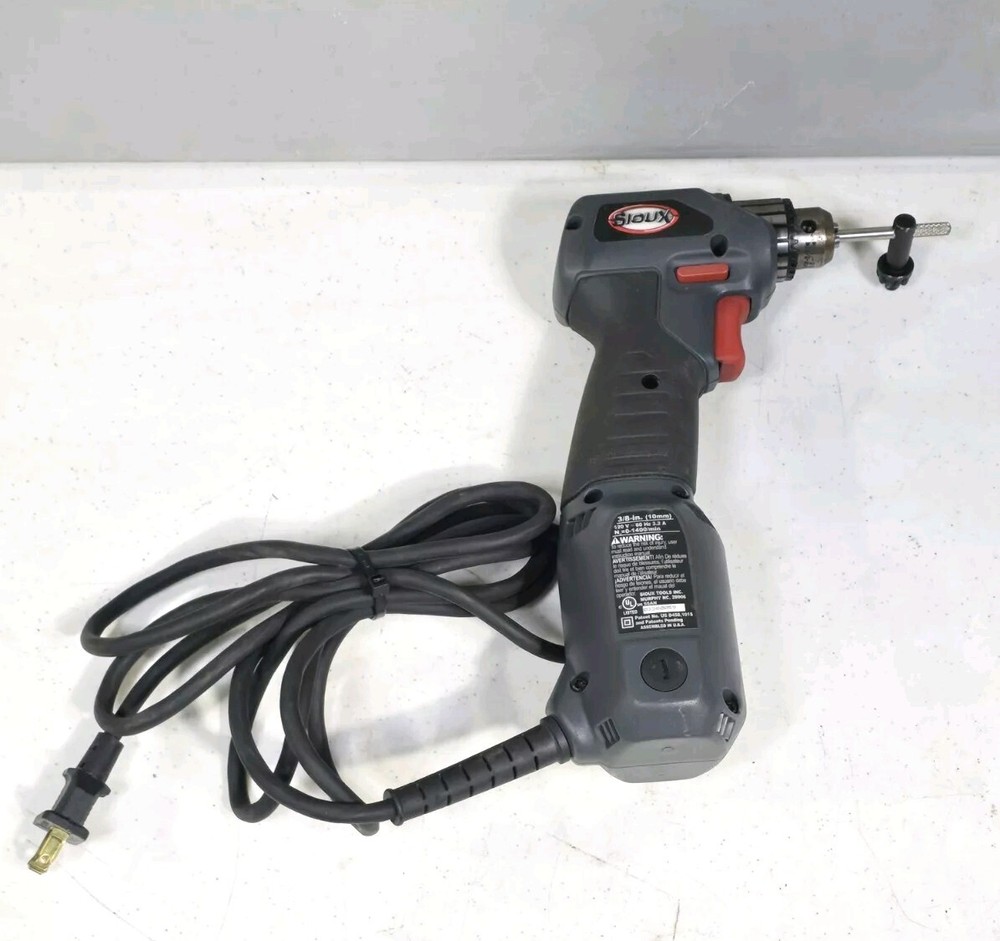 Sioux 8800ES Corded 3/8" Chuck Angle Drill Variable Speed Reversible 👍