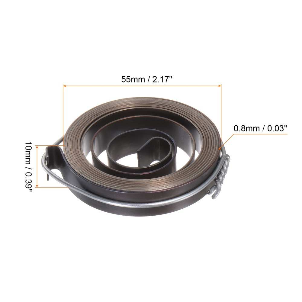 Drill Press Return Spring 55 x 10 x 0.8mm Quill Spring Feed Return Coil Spring