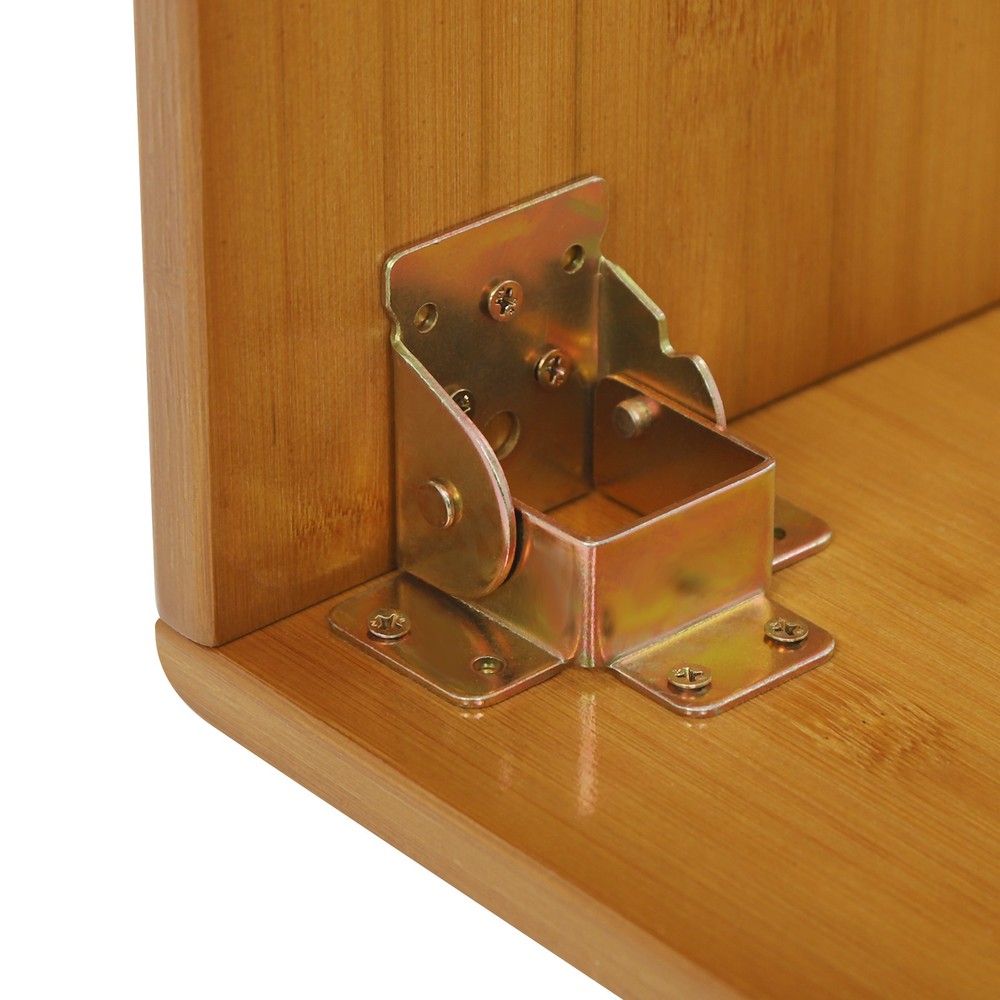 Tawny Foldable Floor Table Bamboo Folding Coffee Table Without Assembly 13.22lbs