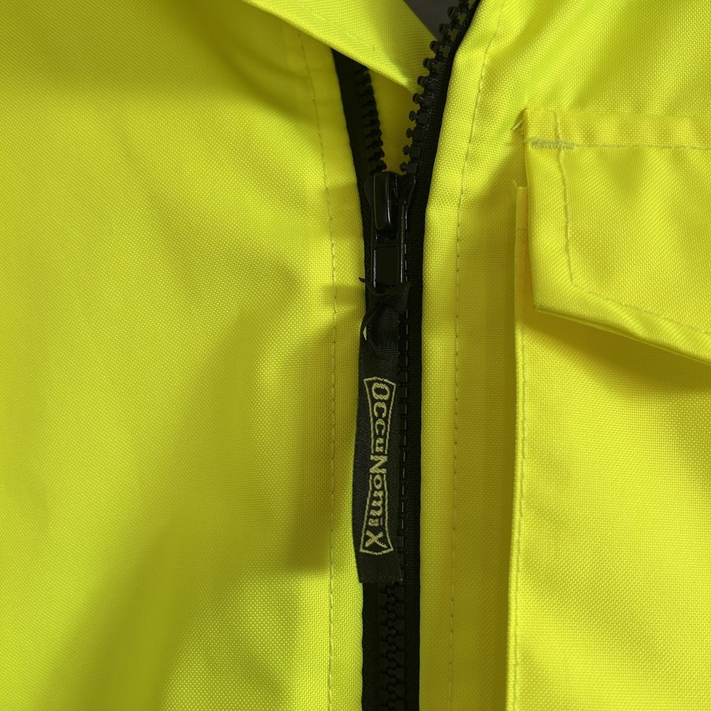 OccuNomix Type R Class 3 Extended Neck Black Bottom Bomber Safety Jacket Medium