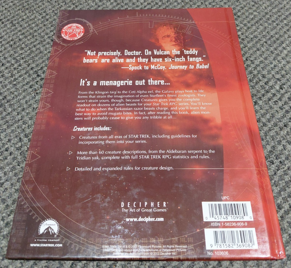 Star Trek Roleplaying Game - Creatures - Decipher RPG