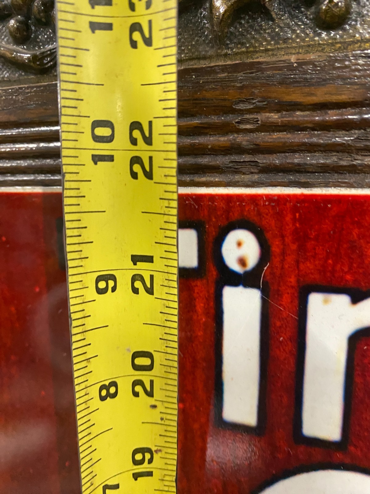 Tom's Snacks Metal Sign 13 3/4" x 21 3/4" GAS OIL COLA SODA TIME OUT FOR TOM'S