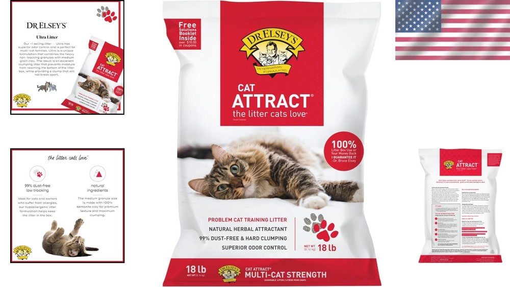 Odor Control Cat Litter 18-lb Bag - Unscented