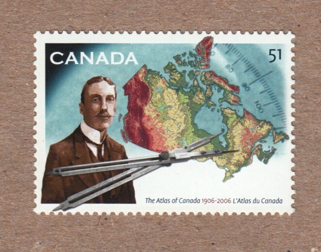 GEOGRAPHY MAP CREATED BY JAMES WHITE = Canada 2006 #2160 MNH