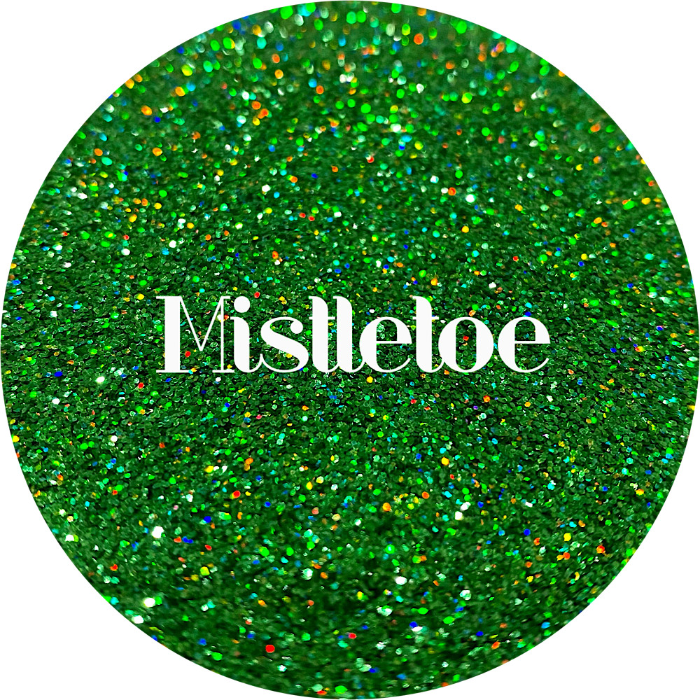 Premium Polyester Glitter - Green Holographic