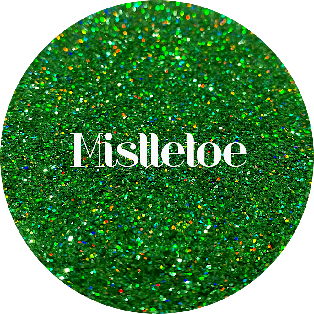 Premium Polyester Glitter - Green Holographic