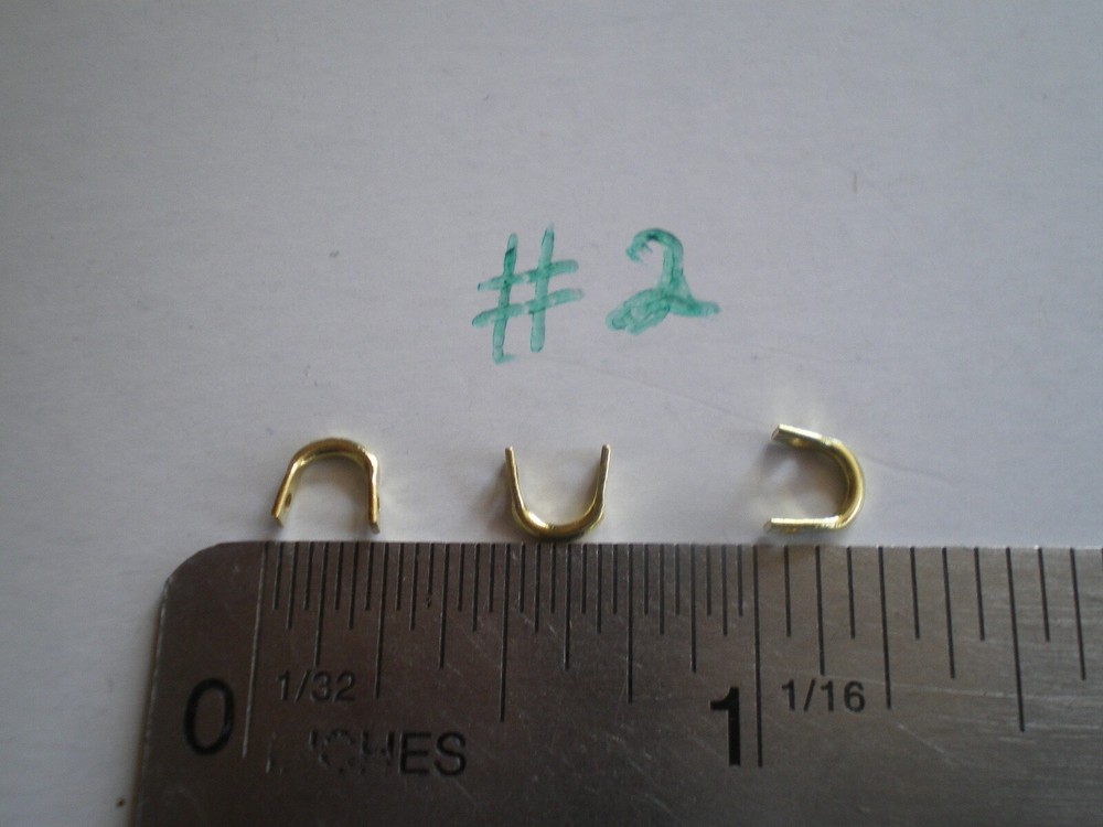 100 PCS. BRASS EASY SPIN CLEVISES SIZE #2, MAKE IN LINE SPINNERS