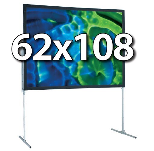 DRAPER 241014 - UFS 62x108 COMPLETE SCREEN SYSTEM - FRONT PROJECTION - T-LEGS