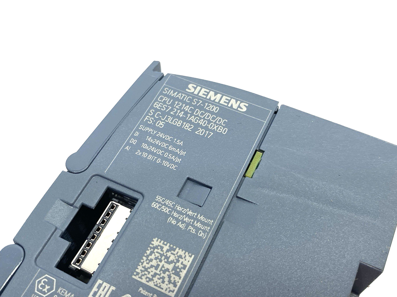 Siemens 6ES7214-1AG40-0XB0 SIMATIC S7-1200 Compact CPU Unit 1214C DC/DC/DC