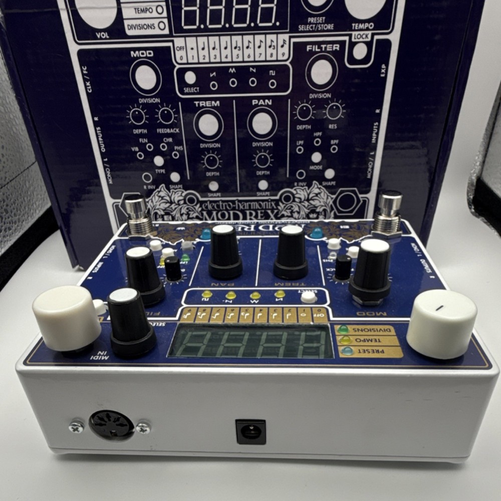 Electro-Harmonix MOD REX Digital Polyrhythmic Modulator Tremolo Filter Pedal
