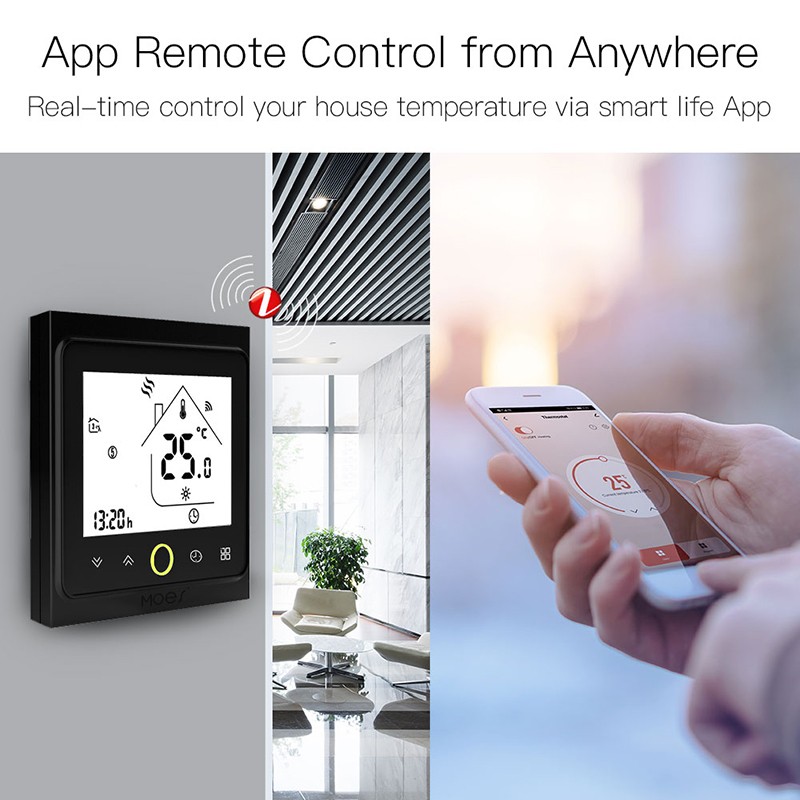 1Pcs ZigBee Smart Thermostat APP Temperature Controller For Alexa Google Home w