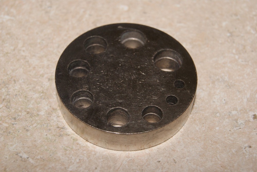 STEEL STAKING / RIVETING BLOCK WITH 9 HOLES