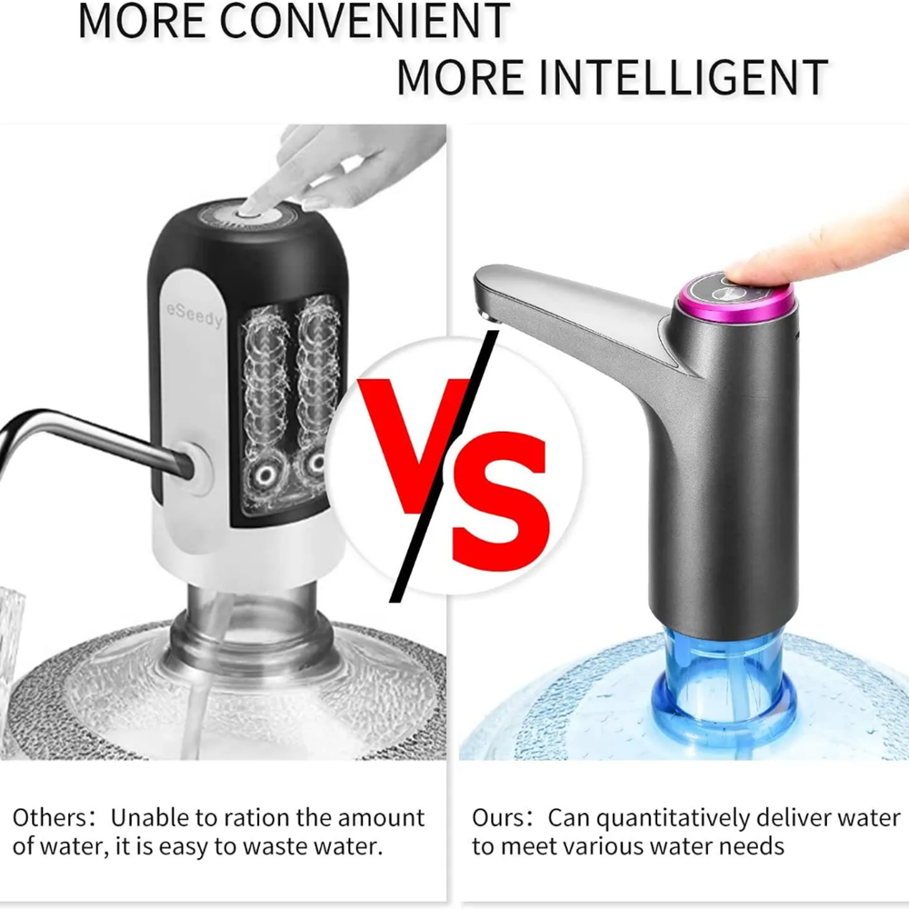 Water Bottle Switch Pump Electric Automatic Universal Jug Dispenser 5 Gallon USB