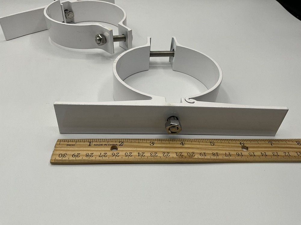 4” Steel Adjustable Pipe Clamps Bracket Single Side Clamp Wall/Ceiling Mount ONE
