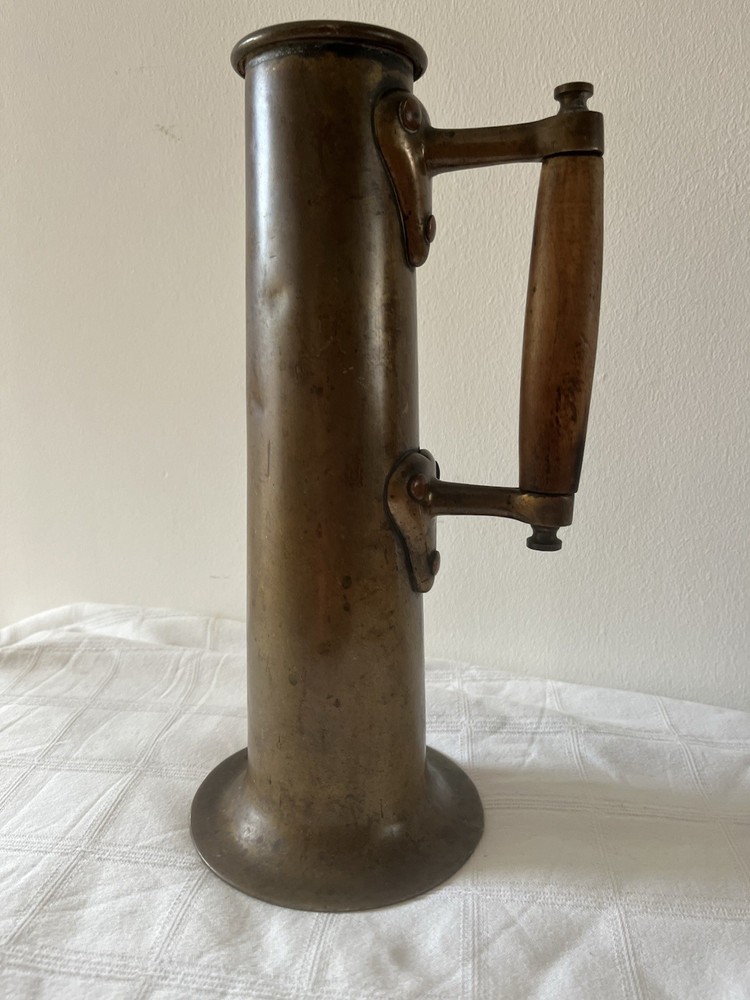 Arts & Crafts Solid Brass & Copper My Salinator Steamship Jug 30 Cms Tall