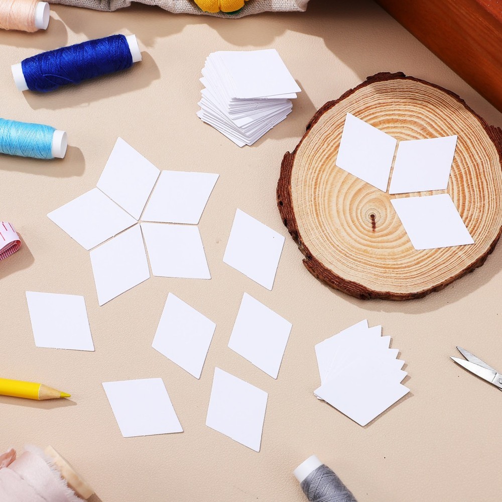 300 Pcs Sewing Templates for Quilting Foundation Paper Piecing Patchwork