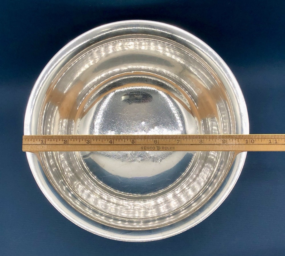 Large 10” Watson Sterling Silver Footed Bowl/ No Monogram /b