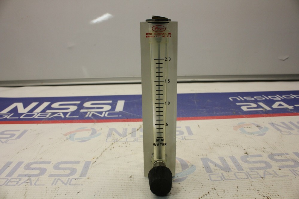 Dwyer Instruments Visi-Float Acrylic Flowmeter VFB-85-SSV Range 0.5-2.0 GPM