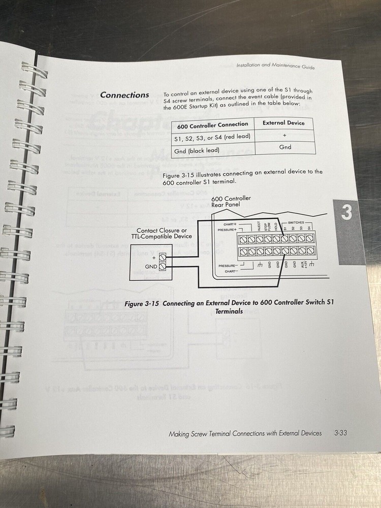 Millipore Waters 600E Multisolvent Delivery System - Users Guide / Manual