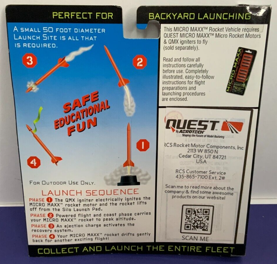 QUEST MICRO MAXX SET 2 ready-to-fly MODEL SATURN V ROCKET SPACE SHUTTLE toy SET