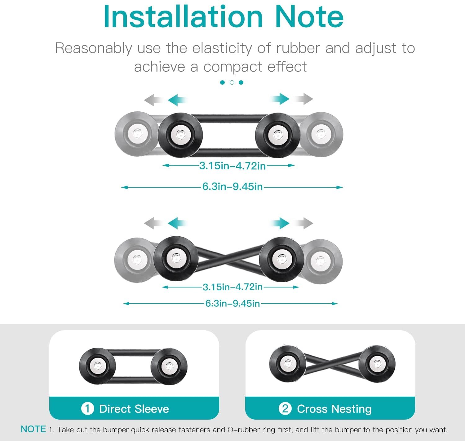 8PCS Black Bumper Quick Release Front Rear Bumper Fastener Trunk Fender clip Kit