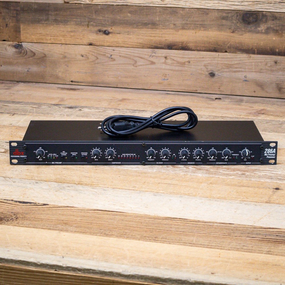 DBX 286A Mic Preamp Processor Vocal Channel Strip Compressor Enhancer U270537