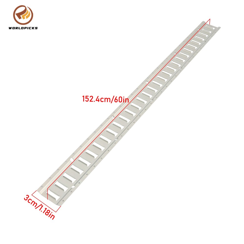2 Piece 5' Galvanized E Track Rail Set Silver Finish For Trucks Van