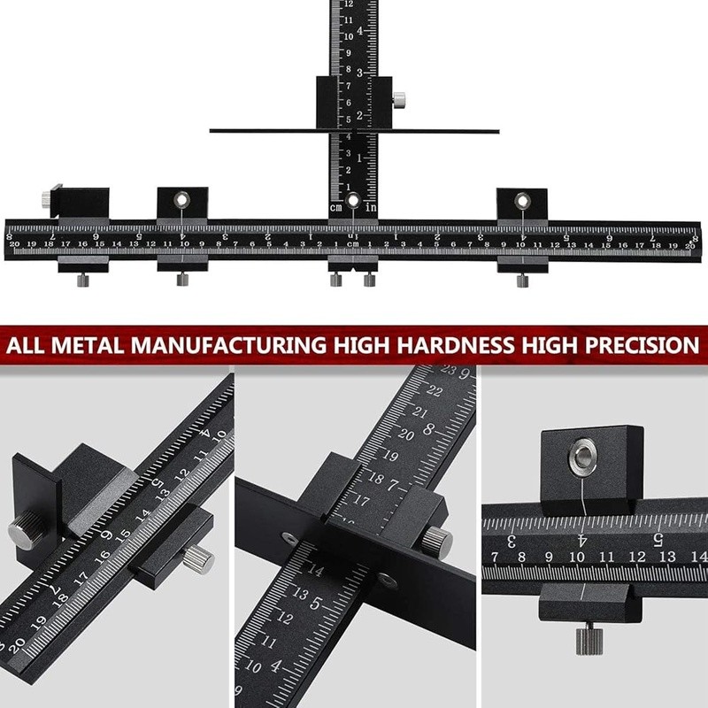 Aluminum Cabinet Hardware Jig Drill Guide Template Tool Knobs Handles Pulls New