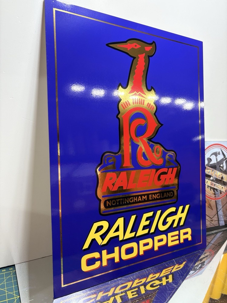 Raleigh Chopper Sign Board (Larger Size)