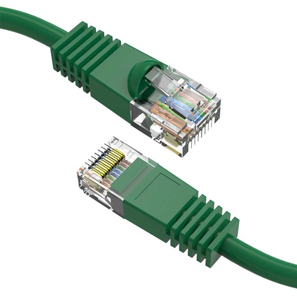 0.5FT Cat5E RJ45 Ethernet LAN Network UTP Snagless Patch Cable Pure Copper Green