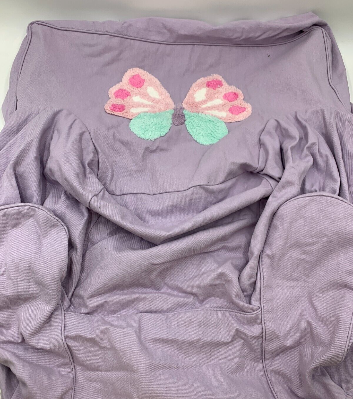 Pottery Barn Kids Anywhere Chair Candlewick Butterfly Slipcover Purple #6762E