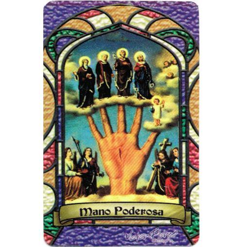 Most Powerful Hand Bilingual Prayer Card - Mano Poderosa