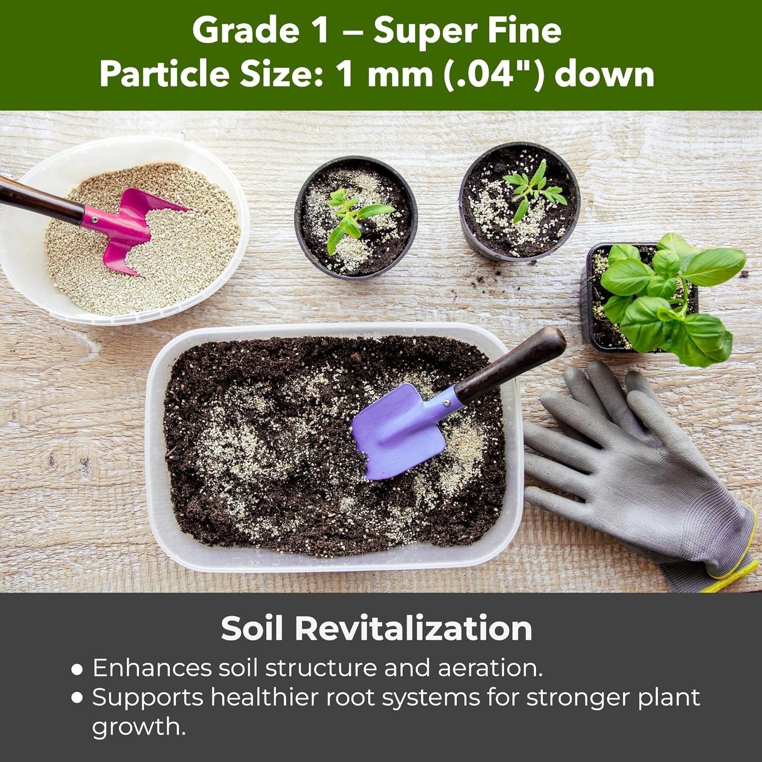 Organic Fine Vermiculite Grade 2 – Soil Aeration, Seed Starting & Mushroom Mix