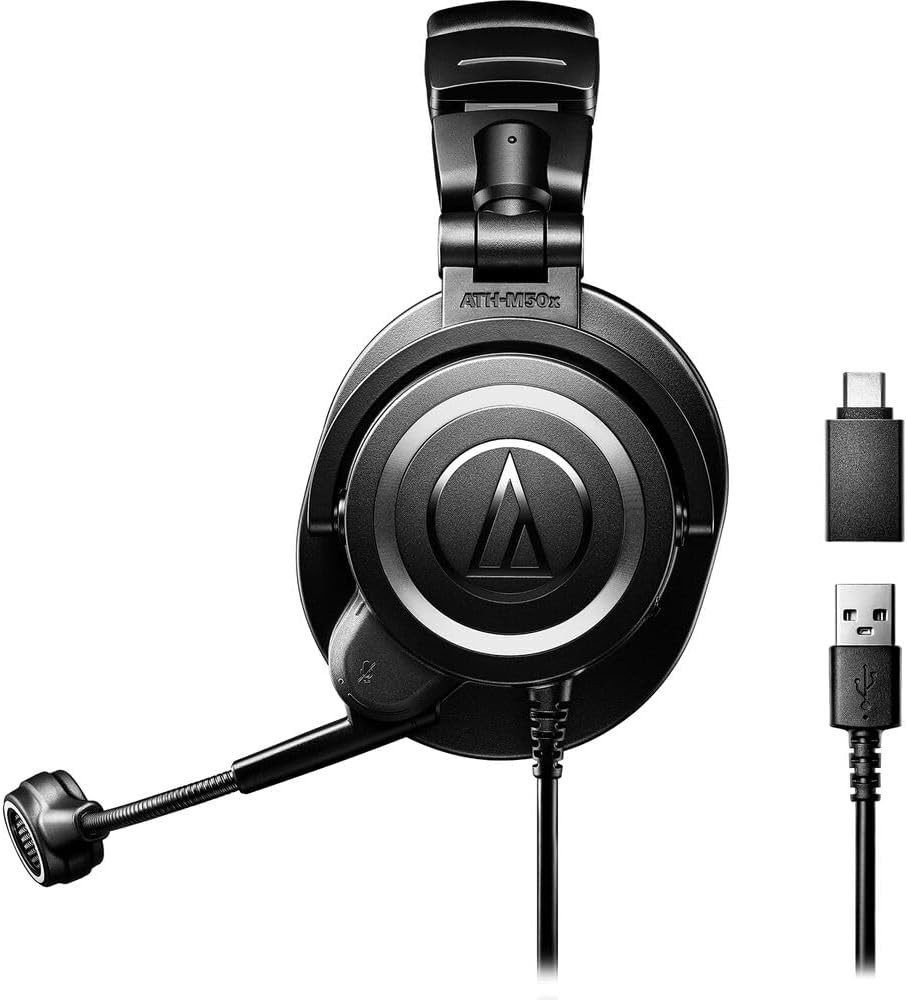 Audio-Technica ATH-M50xSTS-USB StreamSet Streaming Headset - Black