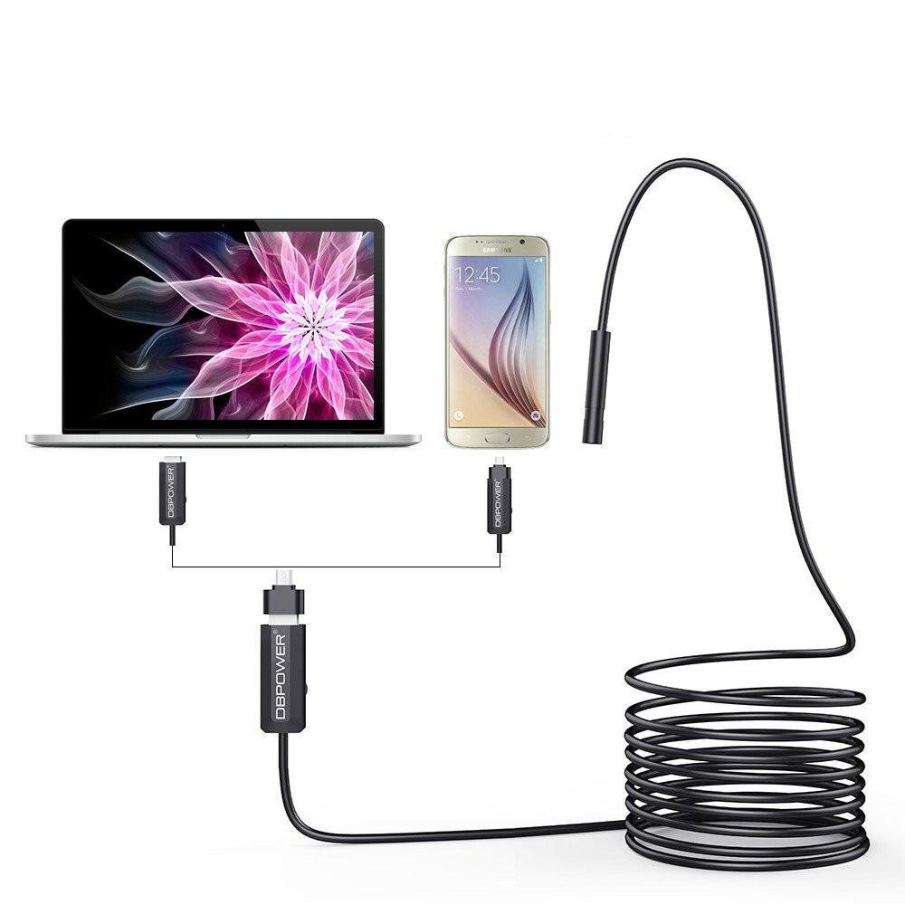 2 Million Pixels CMOS 5m USB Waterproof Hd 6-led Borescope Endoscope Camera