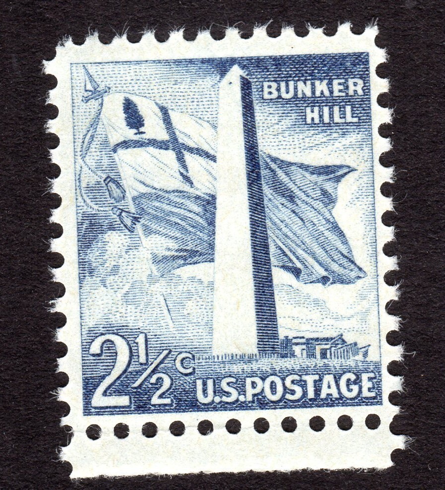 Scott #1034 Bunker Hill Single Stamp - MNH