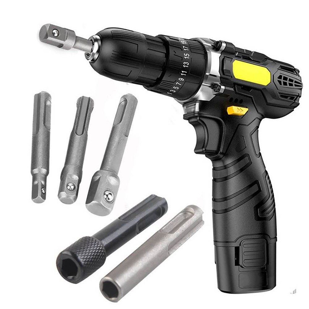 5pcs SDS Plus 1/4 Hex Socket Driver Hammer Drill Bit Adaptor Accessories Kit
