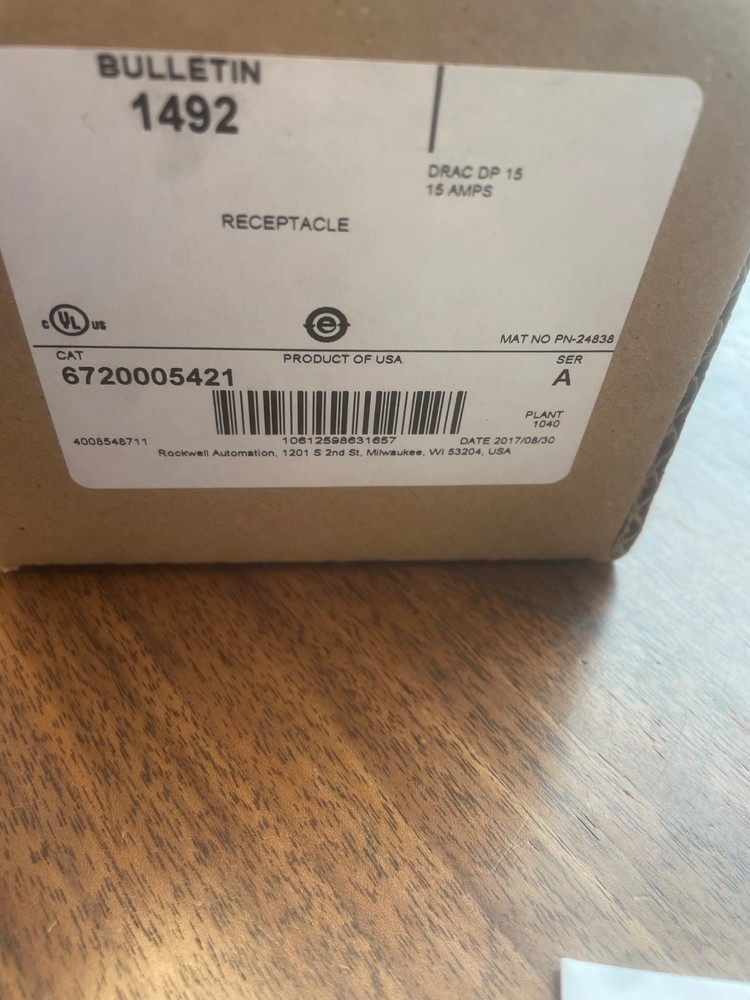 WEIDMULLER 6720005421 Din Rail Receptacle